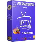 PTV Smarters Pro 3 Month premium subscription package featuring 4K Ultra HD support.