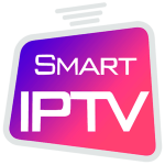 IPTV Smarters Pro app logo — purple background with white TV antenna icon for Xtream Codes IPTV player 2026